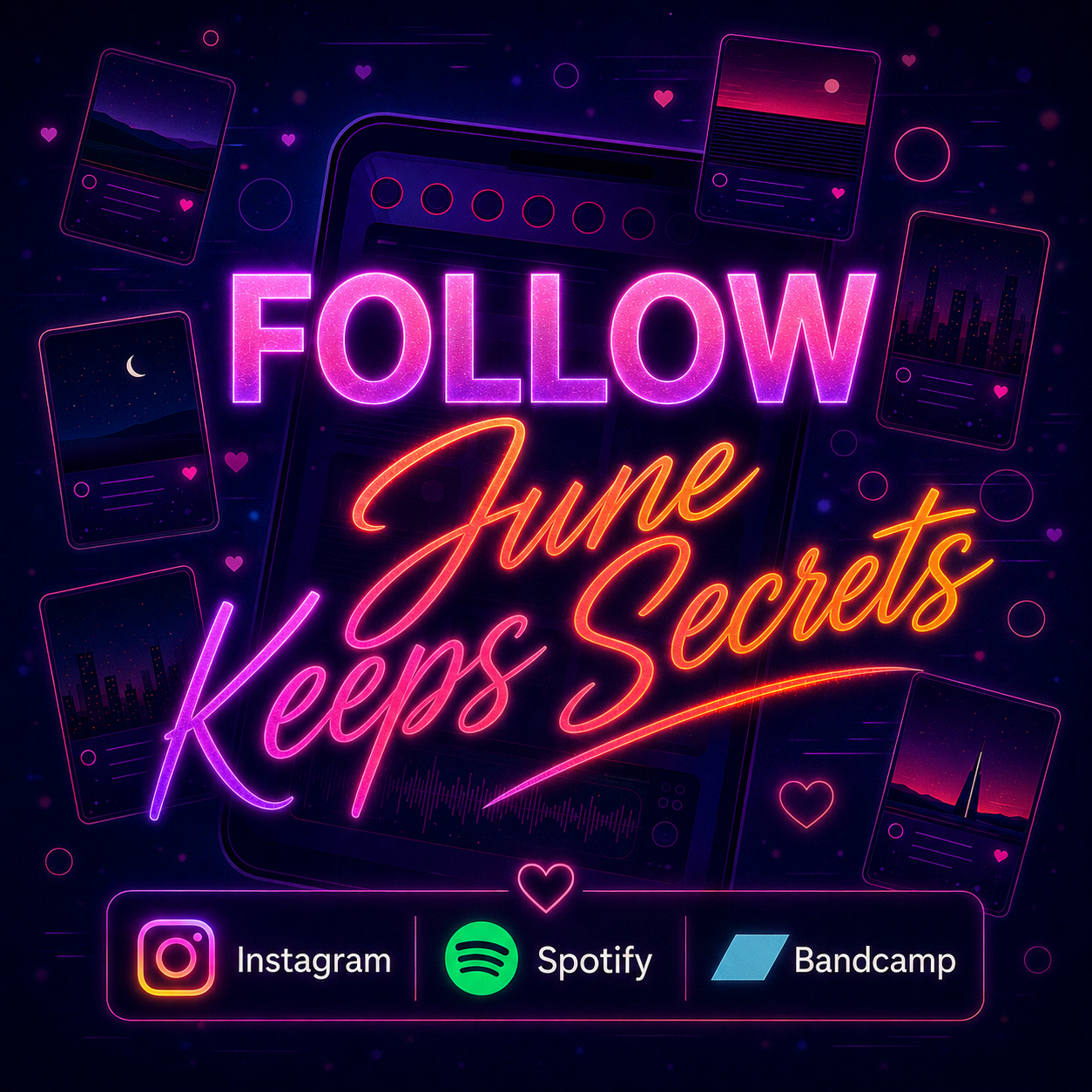 June Keeps Secrets follow card