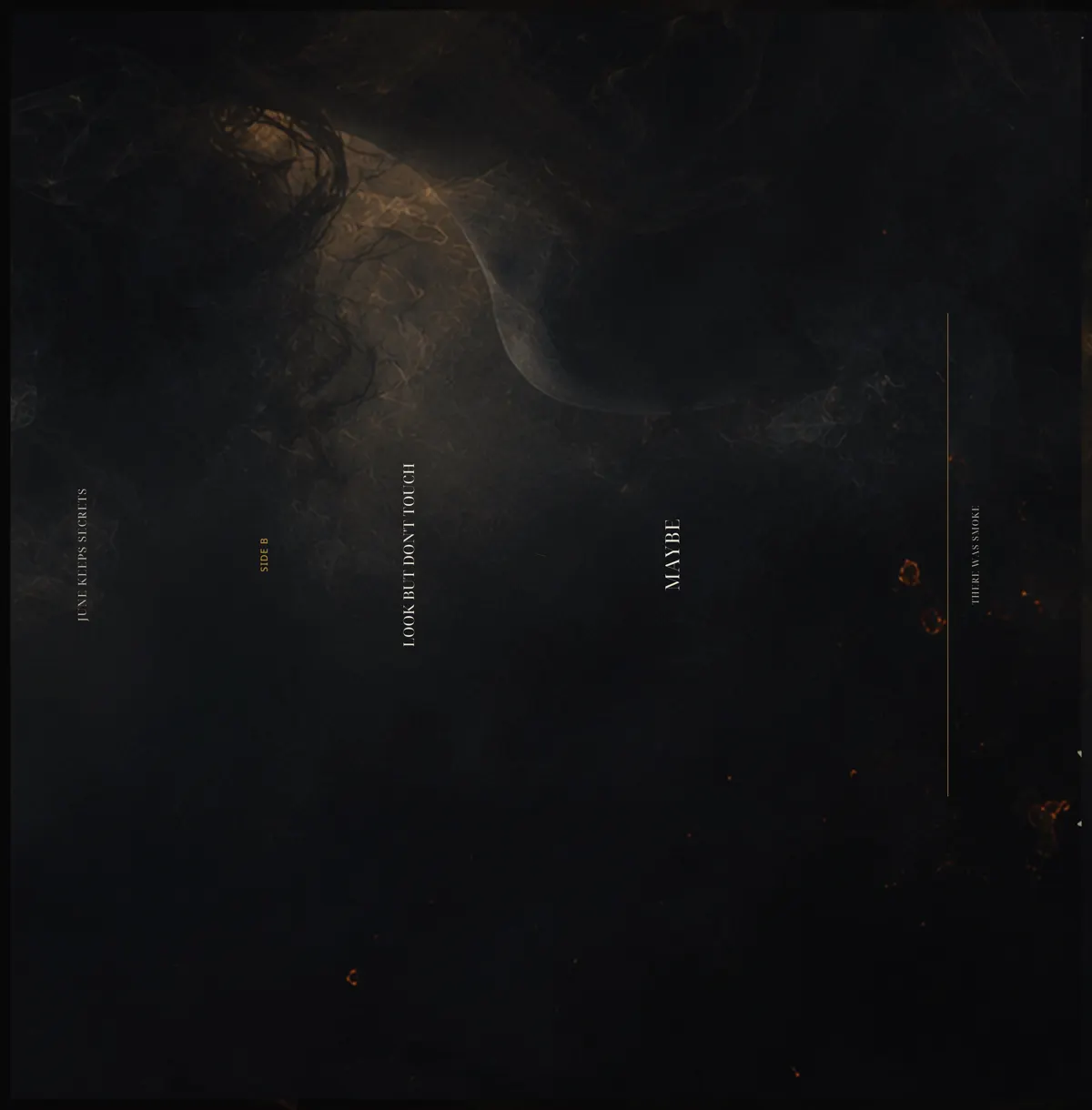 There Was Smoke vinyl inner sleeve side B artwork